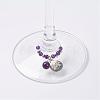 Natural Amethyst Wine Glass Charms AJEW-JO00154-05-3