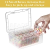 Rectangle PP Plastic Bead Organizer Storage Boxes PW-WG49079-01-2
