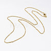 Brass Chain Necklaces X-MAK-L009-12G-2