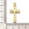 Rack Plating Brass Micro Pave Cubic Zirconia Pendants KK-L226-005G-05-3