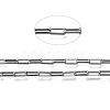 Tarnish Resistant 304 Stainless Steel Rectangle Link Chains CHS-T003-26A-P-2