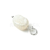 Grade B Natural Cultured Freshwater Pearl Charms X-PALLOY-JF01497-03-4