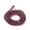 Electroplate Glass Beads Strands X1-EGLA-A034-T8mm-L14-2