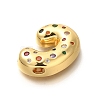 Brass Cubic Zirconia Pendants KK-M295-13G-C-2