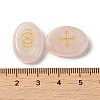 13Pcs Natural Rose Quartz Rune Stone G-C095-02A-3