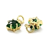Eco-friendly Brass Micro Pave Cubic Zirconia Pendants LS-KK-D080-44G-04-2