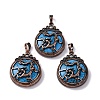 Synthetic Turquoise Pendants G-A241-02R-05-1