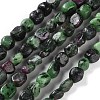 Natural Ruby in Zoisite Beads Strands G-P497-01C-50-1