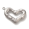 Anti-Tarnish 304 Stainless Steel Pendants STAS-P371-096D-P-1