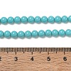 Synthetic Taiwan Turquoise Round Beads Strands G-A130-4mm-L08-3