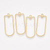 Smooth Surface Alloy  2-Loop Link Pendants X-PALLOY-T067-54MG-1