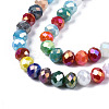 Electroplate Glass Beads Strands EGLA-N002-12J-3