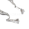 Alloy Rhinestone Hair Chain OHAR-M044-02A-S-3