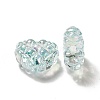 Transparent Acrylic Waffle Beads OACR-E016-01A-3