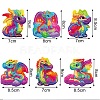 Magnetic Refrigerator Sticker Decorative Diamond Painting Kits PW-WG23632-01-1