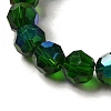 Electroplate Transparent Glass Beads Strands EGLA-A035-T8mm-L10-3