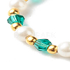 Imitate Austrian Crystal Bicone Glass Beaded Finger Rings X1-RJEW-TA00003-02-3
