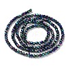 Electroplate Glass Beads Strands LS-GLAA-H021-01A-FP11-5