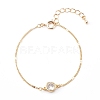 Brass Cubic Zirconia Charm Bracelets & Necklaces Sets SJEW-JS01175-8