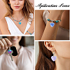 48Pcs 12 Styles Heart Glass Pendants PALLOY-GO00029-7