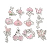 Alloy Rhinestone & Enamel Pendants PALLOY-F312-02S-1