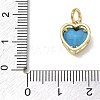 Brass Pave Cubic Zirconia Charms KK-CBA56EF-31G-05-3