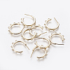 Brass Stud Earring Findings KK-E768-10G-2