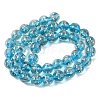 Luminous Handmade Gold Sand Lampwork Beads Strands LAMP-P051-L07-10mm-01-2