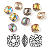 K9 Glass Rhinestone Cabochons RGLA-E007-12mm-A-M-1