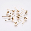 Ion Plating(IP) 304 Stainless Steel Ball Stud Earring Post X-STAS-H410-10G-1