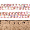 Electroplate Transparent Glass Beads Strands EGLA-N057-01A-06-4