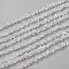 Transparent Solid Color Glass Beads Strands X-GLAA-L031-01-B01-1