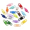 Spray Painted Iron Spring Double-hole Connector Charms FIND-C091-02-1