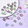 30Pcs 3 Styles CCB Plastic European Beads CCB-YW0001-61-5