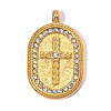 304 Stainless Steel with Crystal Rhinestone Pendants RB-OY001-16G-1