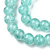 Baking Paint Crackle Glass Bead Strands DGLA-Q023-8mm-YS19-A-3