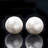 Compressed Cotton Pearl Beads WOVE-S114-14mm-13-1