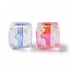 Luminous Transparent Acrylic Beads OACR-P011-08O-3