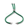 Twisted Nylon Cord Silder Bracelets DIY-B066-03P-16-2