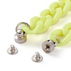 Opaque Acrylic Curb Chain for DIY Keychains HJEW-JM00404-02-2