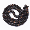 Undyed & Natural Ebony Wood Beads Strands X-WOOD-T024-041-2