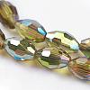Electroplate Glass Beads Strands EGLA-J013-4x6mm-H29-3