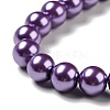Eco-Friendly Dyed Glass Pearl Round Beads Strands HY-A002-8mm-RB083-3
