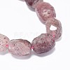 Natural Strawberry Quartz Beads Strands G-F632-19-2