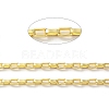 Rack Plating Brass Paperclip Chains CHC-F016-01G-1