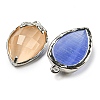 Natural & Synthetic Mixed Gemstone Faceted Pendants G-M431-06P-B-2