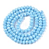 Electroplate Glass Beads Strands EGLA-A044-P4mm-B08-3