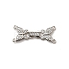 Brass Micro Pave Clear Cubic Zirconia Watch Band Clasps KK-A266-23P-1