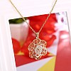 (Jewelry Parties Factory Sale)Fashion Brass Pendant Necklaces NJEW-BB23095-3