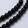 Natural Black Onyx Beads Strands G-P369-02-12mm-3